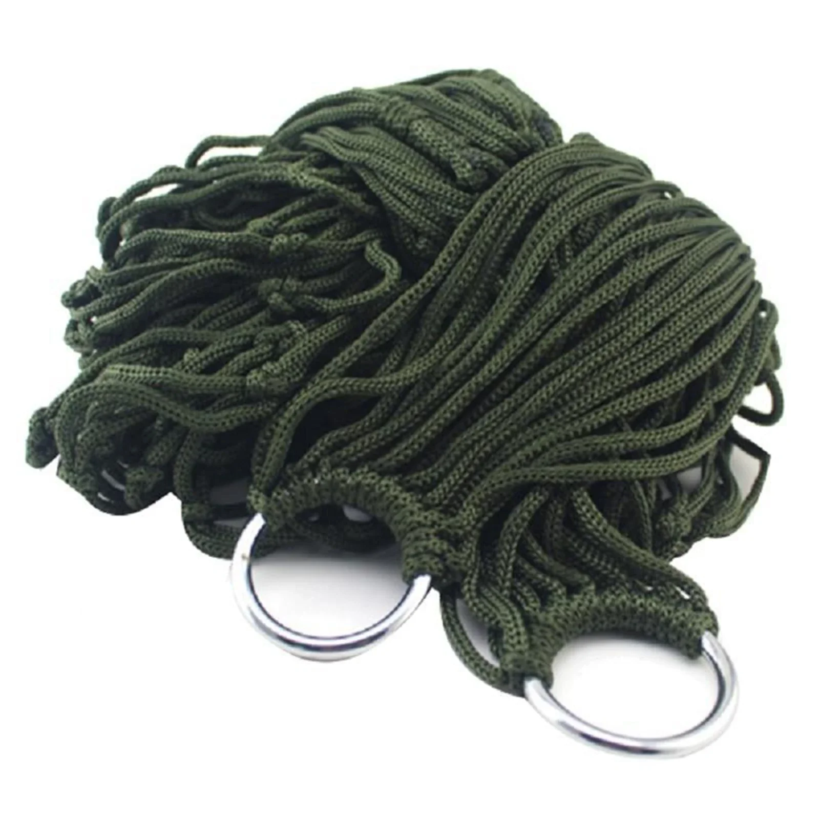 Portable Camping Hammock, Nylon Net Hanging Bed for Outdoor Garden Beach Travel with Rope image 5