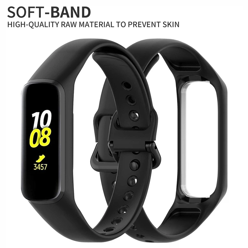 Wrist Strap for Samsung Galaxy Fit 2 SM-R220 Band SmartWatch Bracelet for Galaxy Fit2 Soft Silicone Wristband Correa Accessories