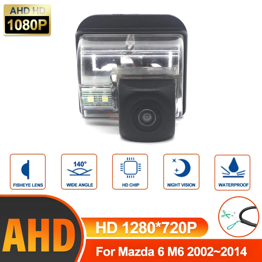 

HD AHD CCD High quality RCA Rear View Camera For Mazda 6 M6 2002~2010 2011 2012 2013 2014 Reverse License plate Camera