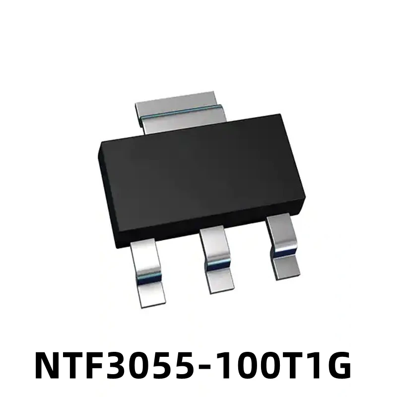 1PCS NTF3055-100T1G SMD SOT-223 Silk Screen 3055 N-channel 60V 3A MOS Field-effect Transistor