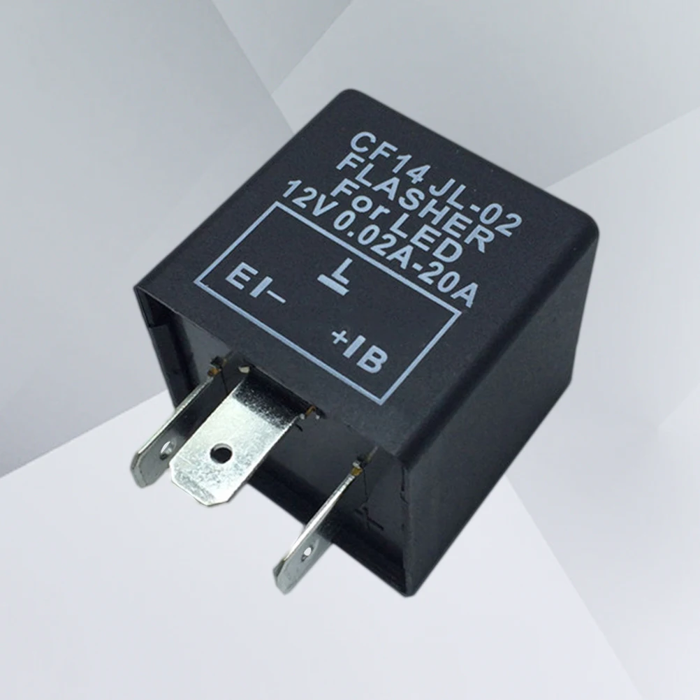 

12V Pin Led Flash Relay Car Flasher Auto Led Flasher Turn Signal Light Low Saturation Voltage High Current Easy
