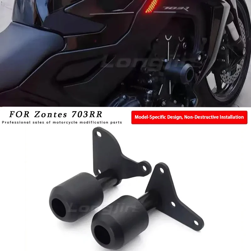 FÜR Zontes 703R 703RR NEUER Motorrad-Sturzschutz Rahmen-Slider Verkleidungsschutz Crash-Pad-Protektor Passend