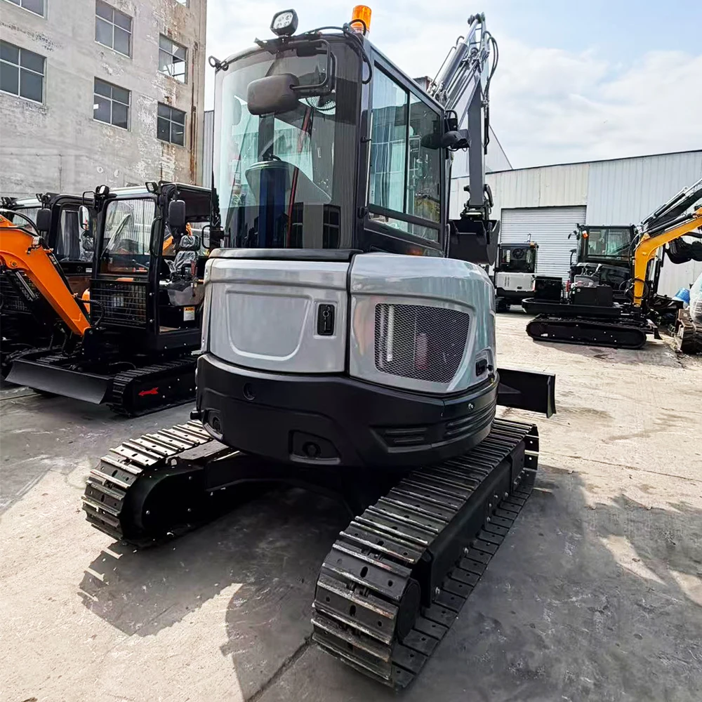 Compact Crawler 3.5 Ton Mini Excavator Digger Diesel Engine CE EPA Euro 5 Customized Heavy Duty Construction