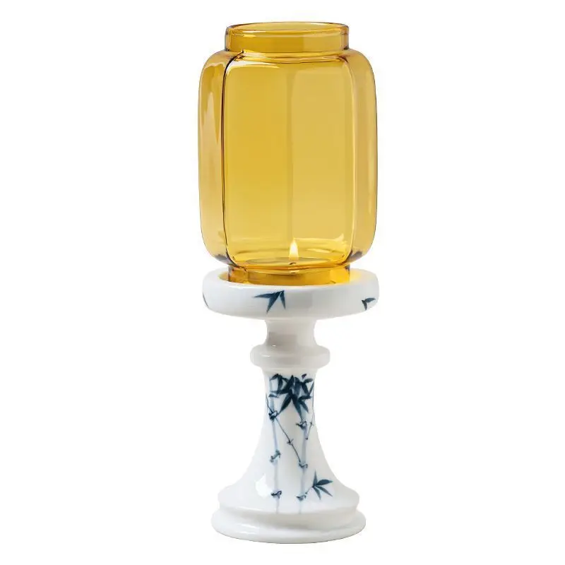 

High-end glass candle holders, home living room tea room decorations, aromatherapy ornaments