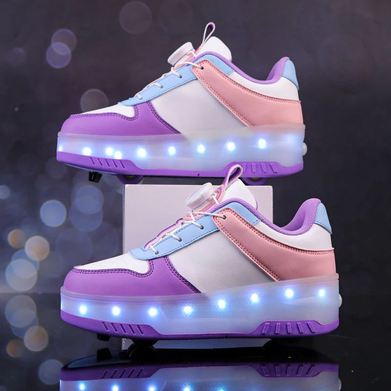 

Модная обувь для всех возрастов: 4-колесный автоматический выдвижной невидимый — кроссовки для девочек, роликовые коньки для детей и взрослых