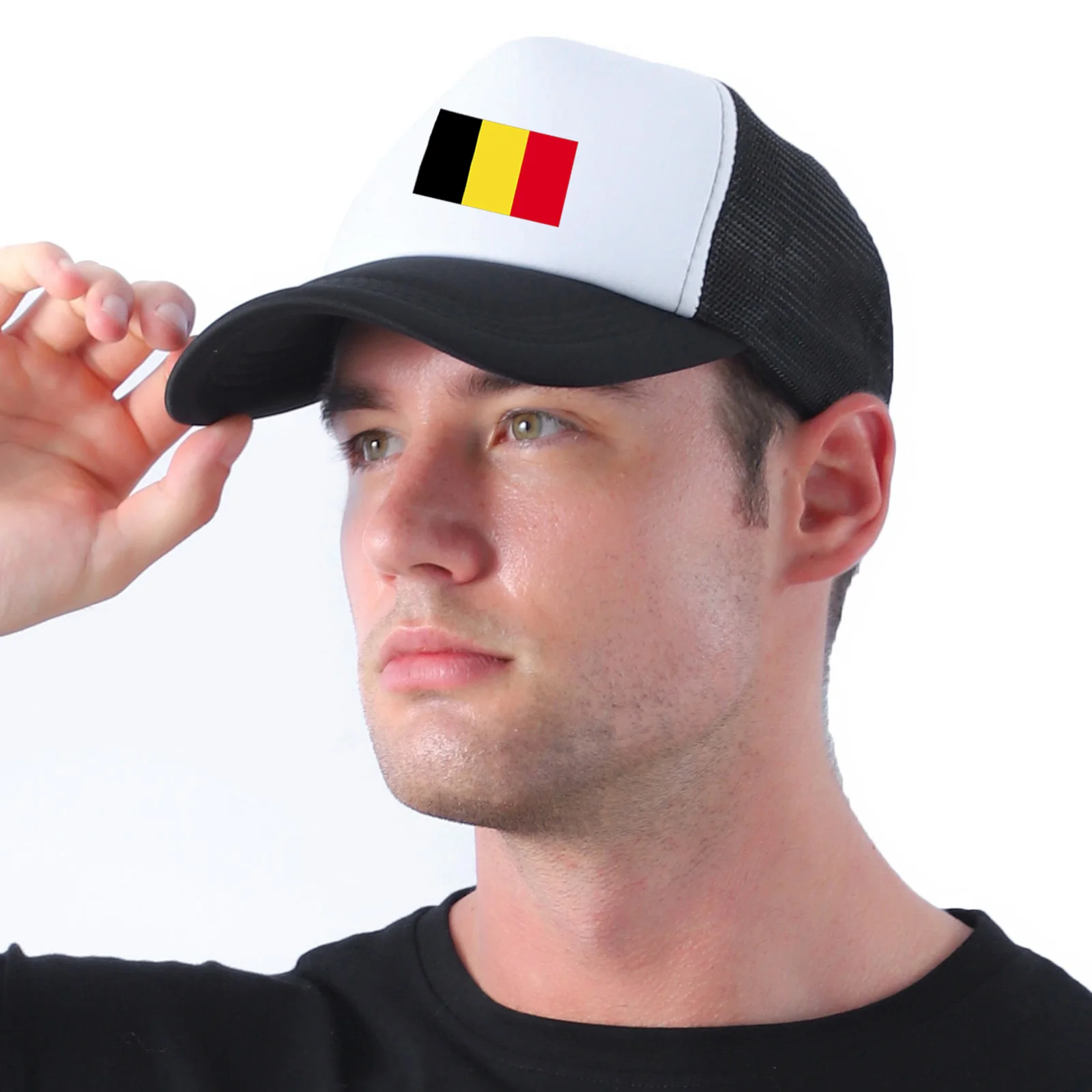 Mens Trucker Hats Spring Summer Germany Flag Breathable Mesh Net Baseball Caps Women Travel Advertising Snapback Cap Dad Cap