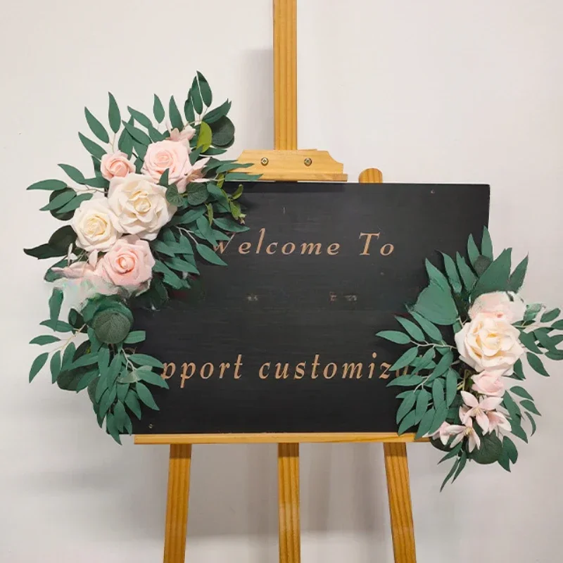 50X25CM Wedding Supplies Welcome Flower Wedding Decoration Birthday Party Decoration Arch Rose Silk Flower