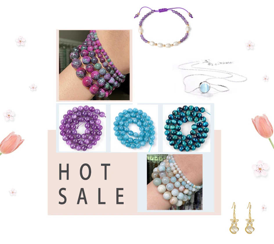Natürliche Chips Stein Perlen Unregelmäßigen Kies Amethysten Granat Perlen Für Schmuck Machen DIY Armband Halskette Zubehör 16 zoll – Detail 4