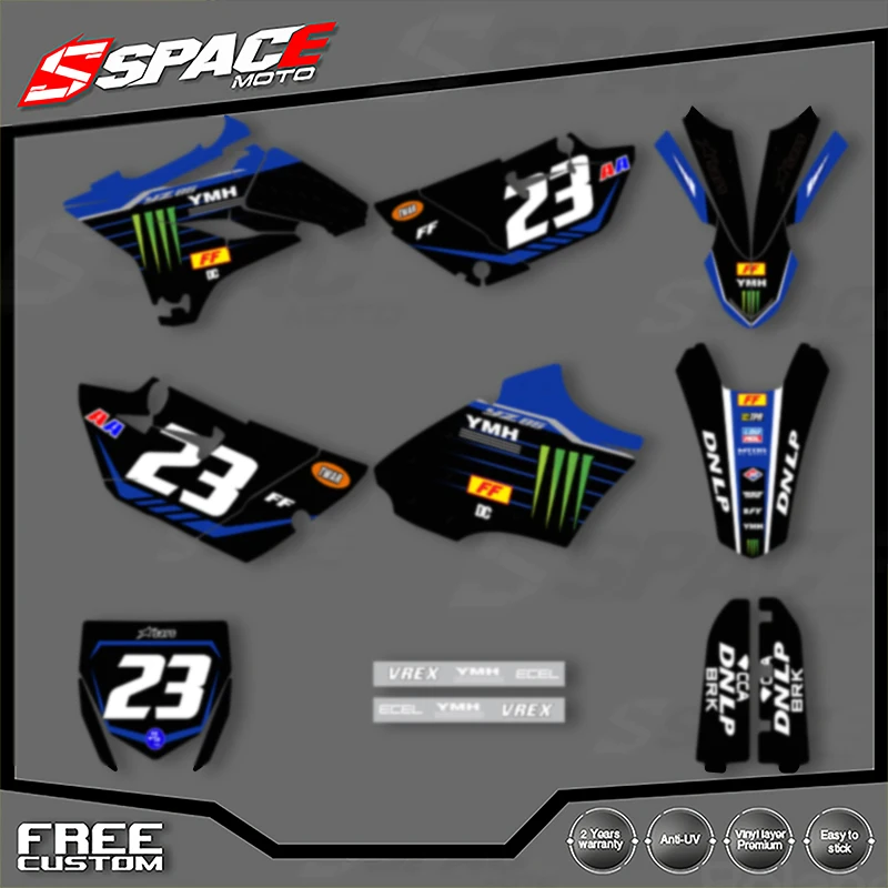 

SPACE Custom Motorcycle Graphics Background Decal for YAMAHA YZ85 2015 2016 2017 2018 2019 2020 2021 Stickers Kits 007
