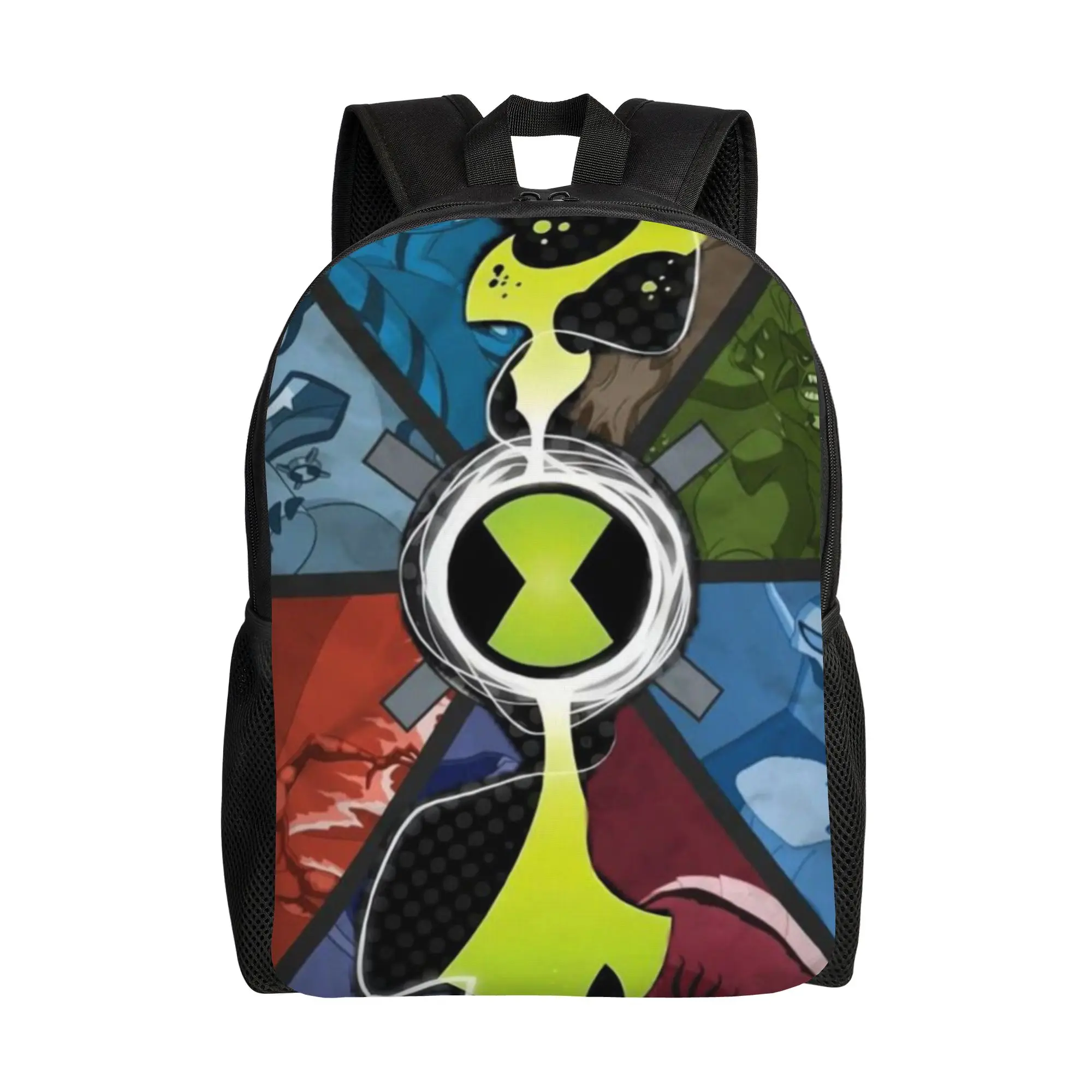 Сезон к школе: школьный рюкзак с логотипом Ben 10 Omnitrix и изображением инопланетян, модный рюкзак для офисных работников Ben 10.