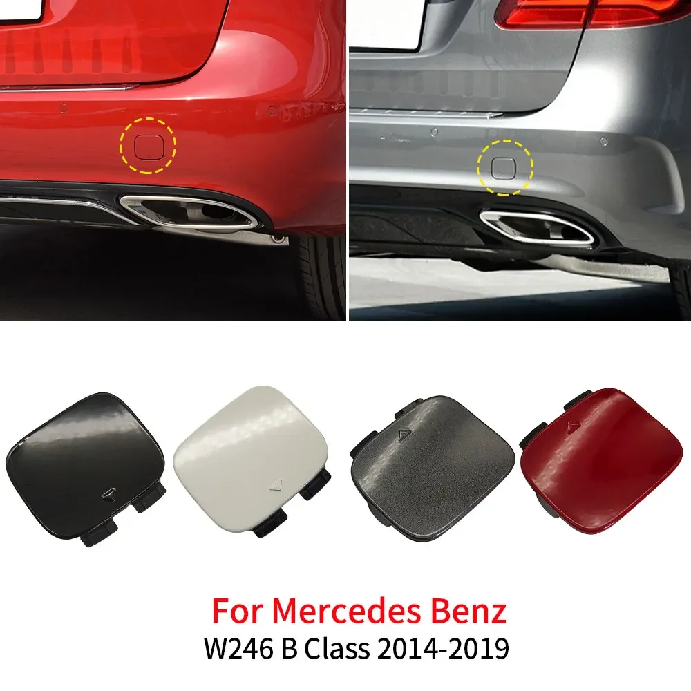

Car Rear Bumper Tow Hook Cover Cap Replacement Accessory Black White For Mercedes Benz B Class W246 B180 B200 B220 2014-2019