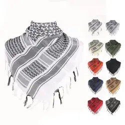 Women Men Unisex Arab Scarf Shawl Palestine Keffiyeh Lightweight Military Shemagh Man Stripe Scarves Wrap With Tassels Soft Warm