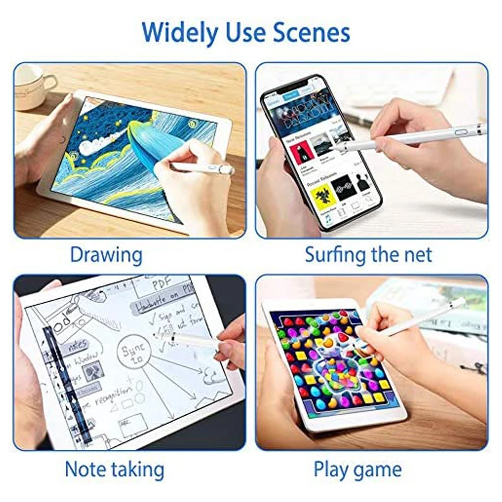 قلم شاشة تعمل باللمس لأجهزة Android اللوحية بالسعة الذكية للهاتف المحمول قلم رصاص نشط لهواوي MatePad Matebook Samsung Redmi PadSE