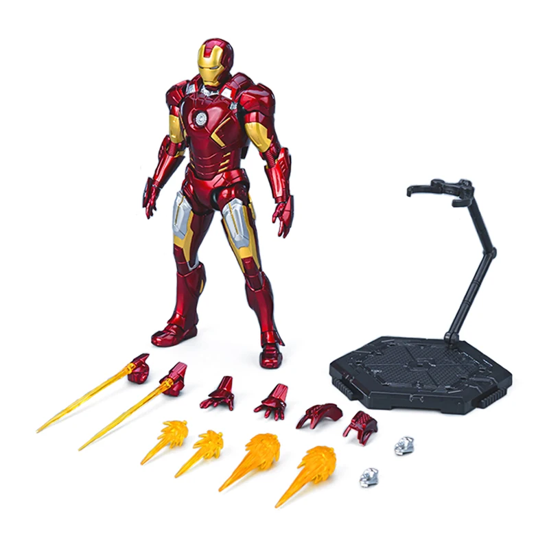 Iron Man Mecha MARK VII Fondjoy 1/12 Ratio Model Kit The Infinity Saga MK7 Assembly Building Blocks Joints Are Mobile Marvel Toy