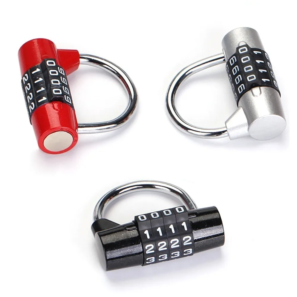 

Heavy Duty 4 Dial Digit Combination Lock Weatherproof Security Padlock Outdoor Gym Safety Code Lock