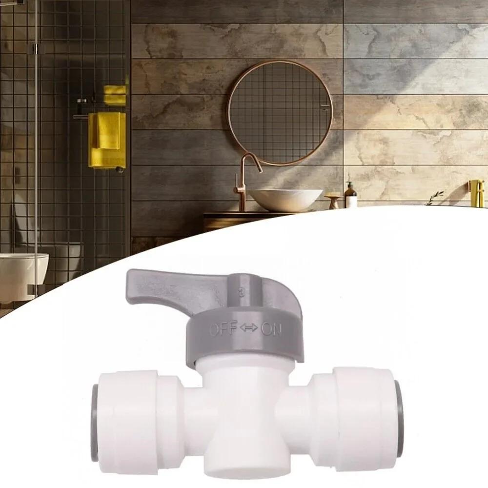 

1/2PC Reliable Shut Off Valve High Quality for John Guest Acetal Copolymer Water Purifier Joint OD Stop Tap RV Accessories 12mm