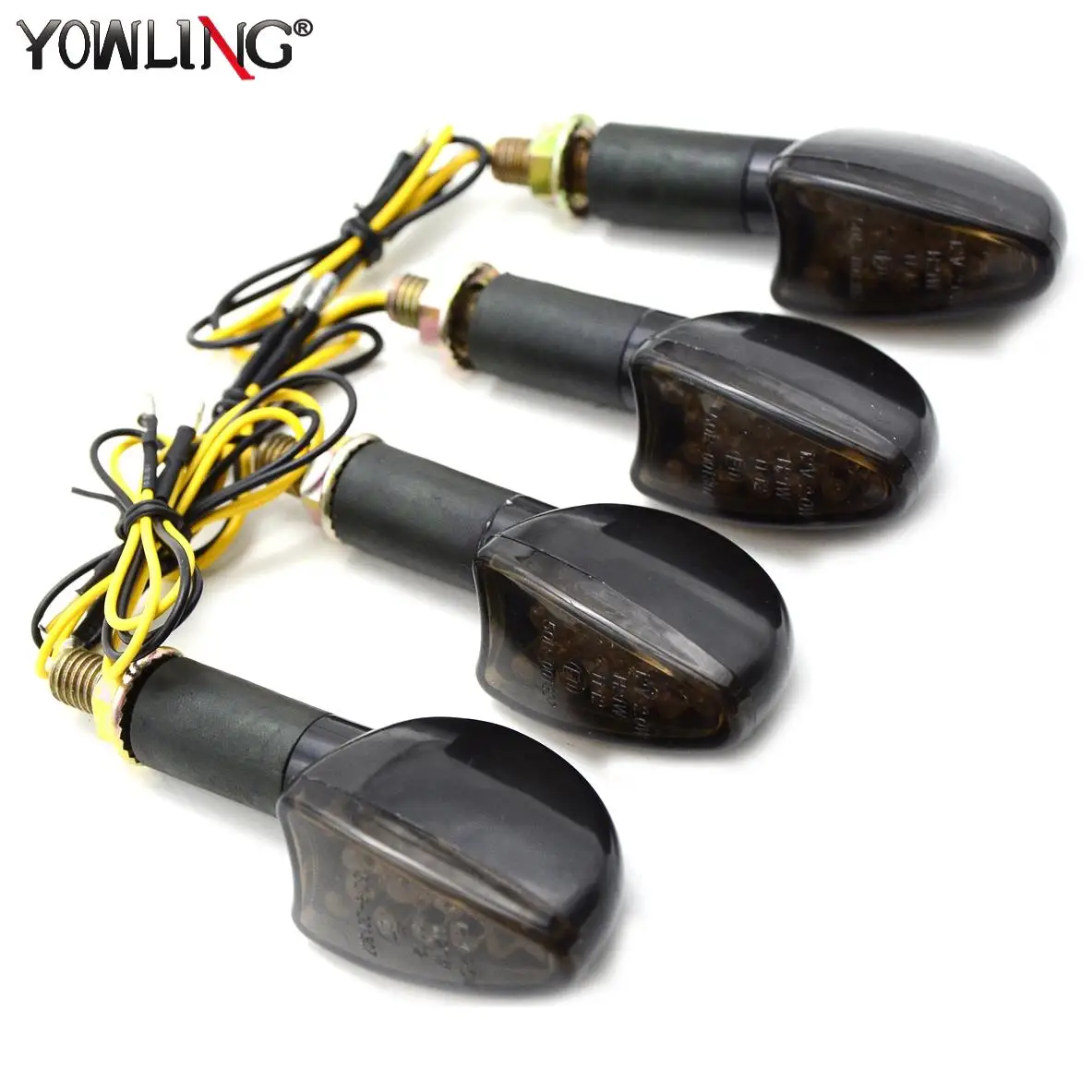 

Motorcycle Turn Signals Front Rear LED Indicators Flashes Blinkers Light 10mm for Honda 2017 CBR1000RR FIREBLADE CBR600rr