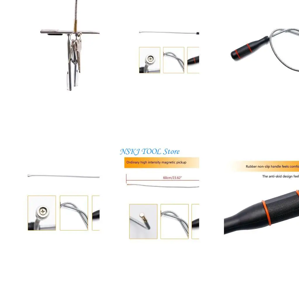 

L8RC Flexible Pickup Tool Garage Repair Pick Up Handle Bendable