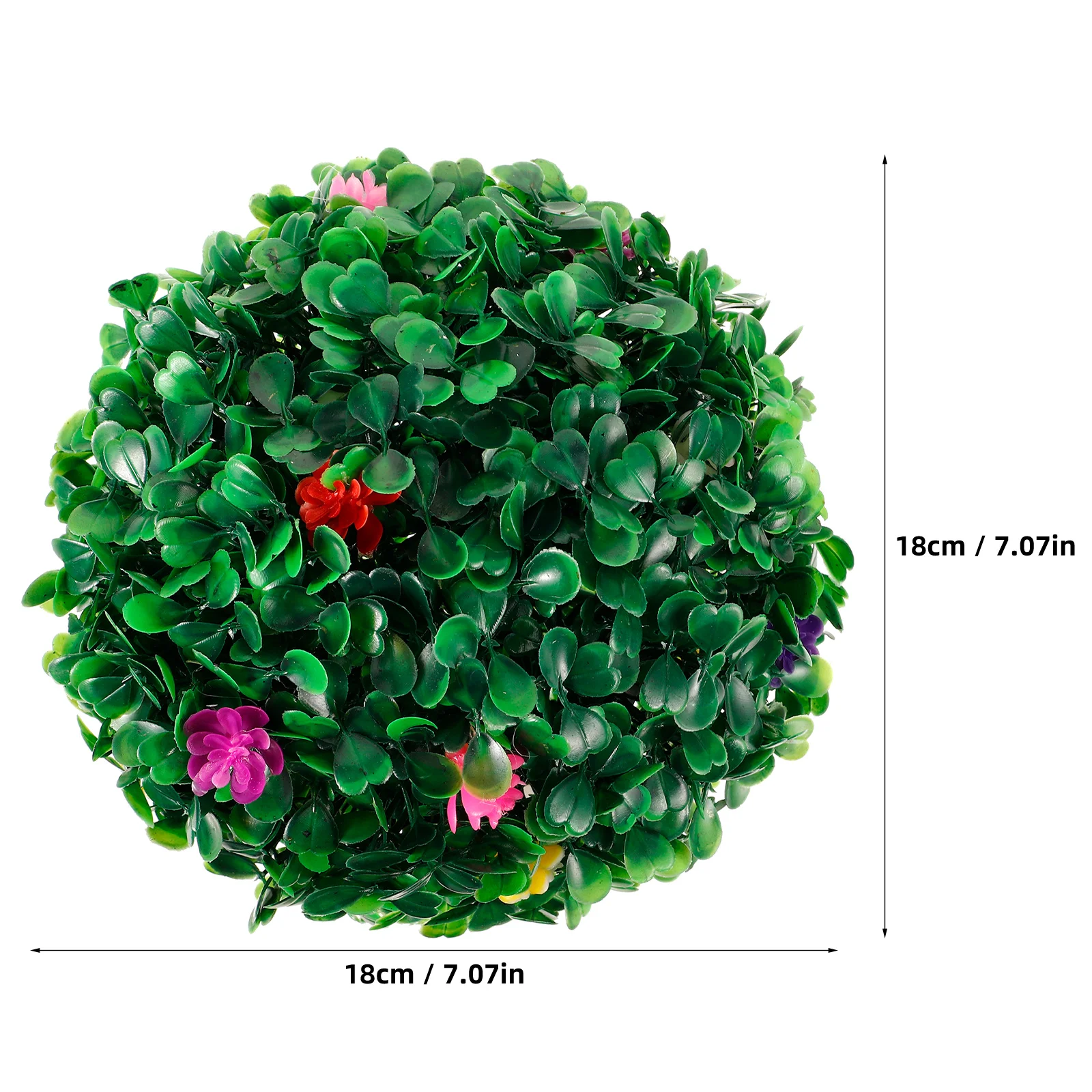 Bola rumput bunga daun hijau bola dekoratif hiasan langit-langit simulasi tanaman palsu Topiary buatan