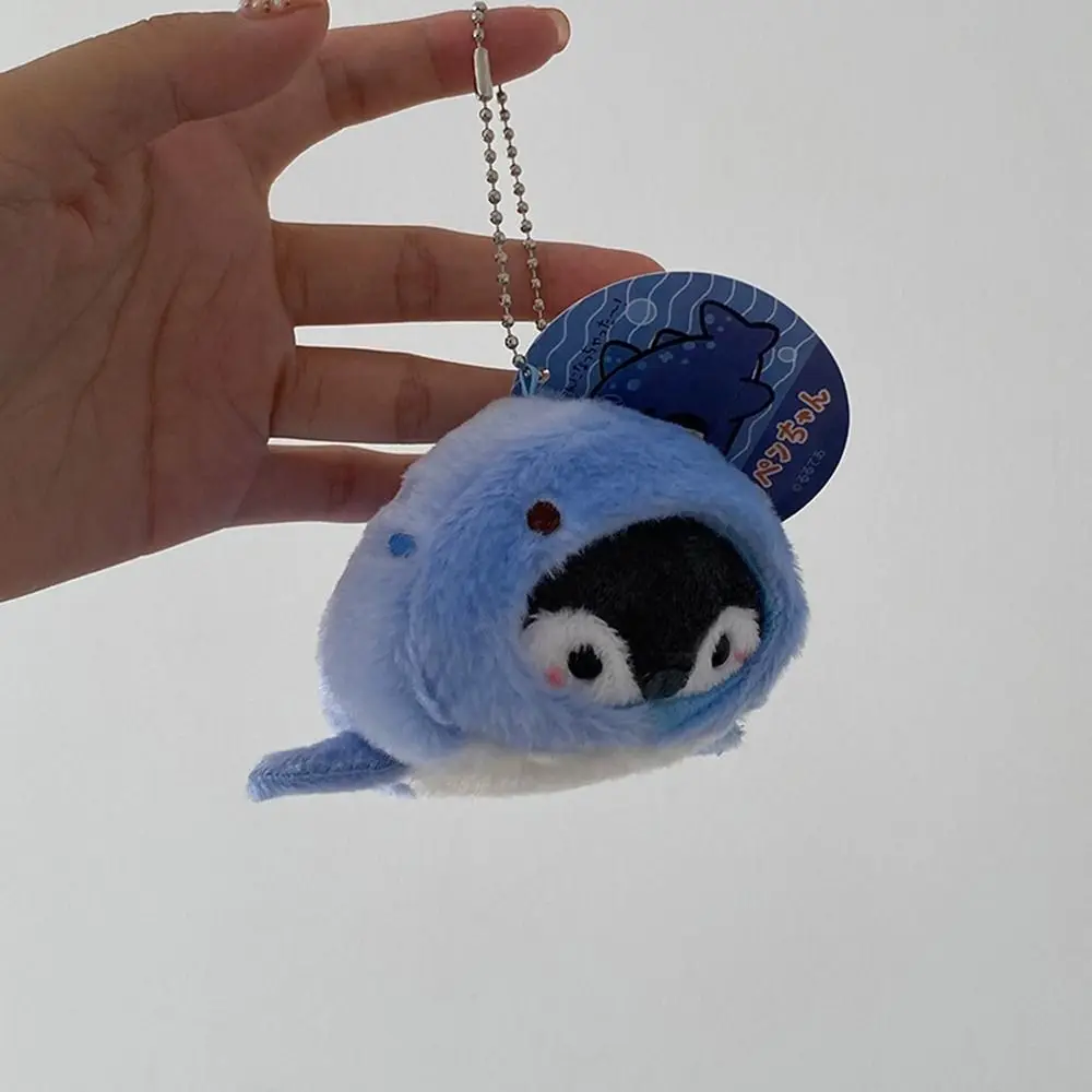 Creative Plush Positive Energy Penguin Pendant Cartoon Hanging Ornament Penguin Doll Keychain Backpack Key Chain Bag Accessories