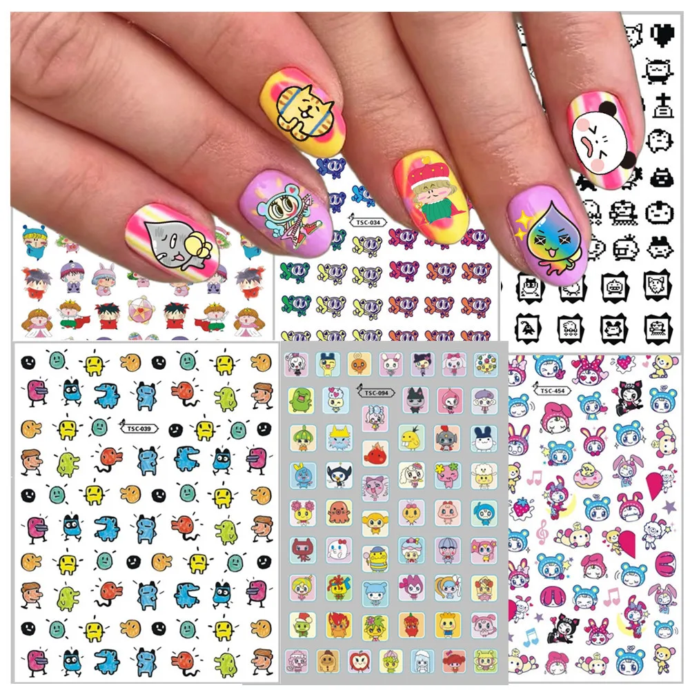 TSC-039 ヤシュシ バニー ボク エンジェルブルー 3Dネイルステッカー アタシ デカール スライダー デコ メゾピアーノ たまごっち シール トマゴッチ