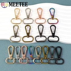 10Pcs Meetee 13-50mm Metal Lobster Clasp Swivel Handbag Buckle Bag Webbing Connector Trigger Snap Hook DIY Hardware Accessories