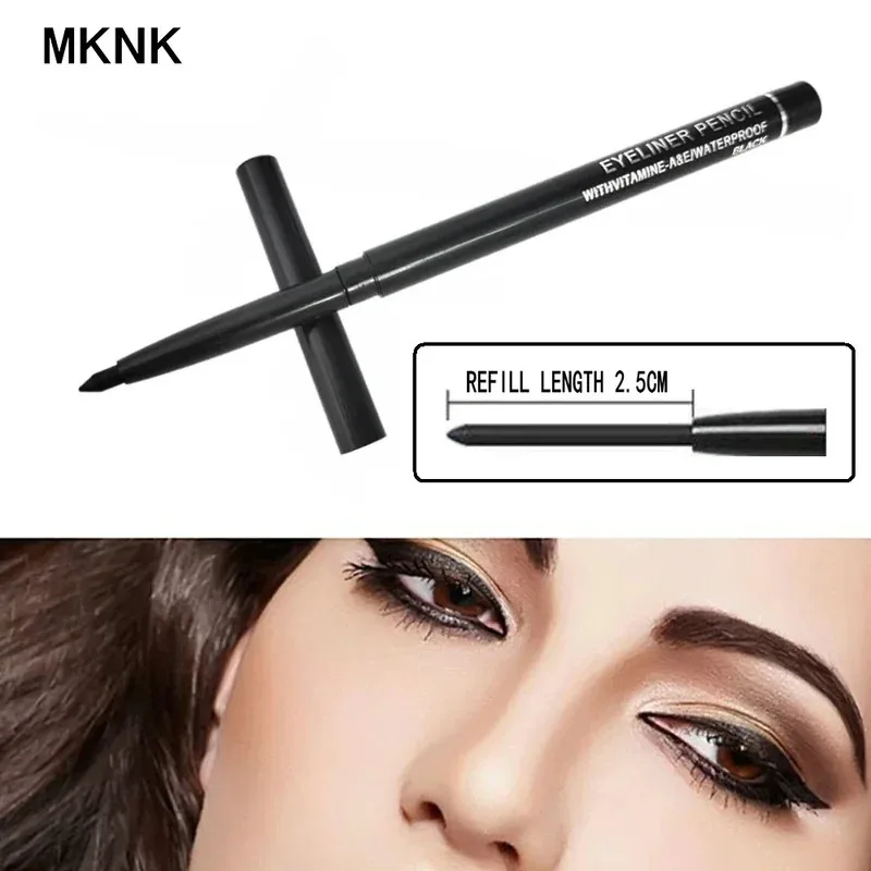3Pcs Waterproof & Sweat-Proof Black Eyeliner Pencil Combined Lasting Smudge-Proof Bold Eye Makeup Easy Glide Formula For Perfe_voghion.com