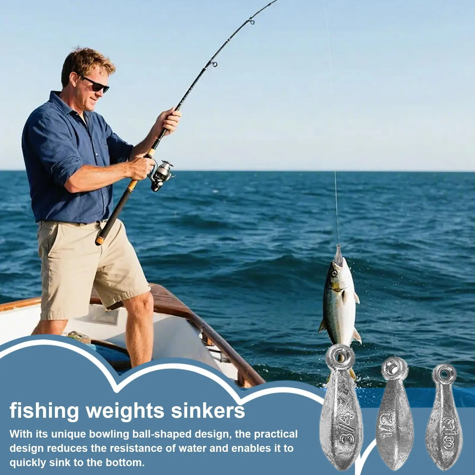 釣りウェイト海水釣りウェイトヘビーデューティ-35-個セットフライフィッシングトローリング淡水バス用釣りアクセサリー