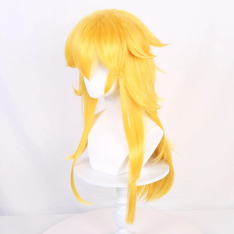 

Dukou Synthetic Wig Princess-Inspired Long Pink Cosplay Hairpiece with Natural Scalp for Roleplay Halloween Party Dress Up