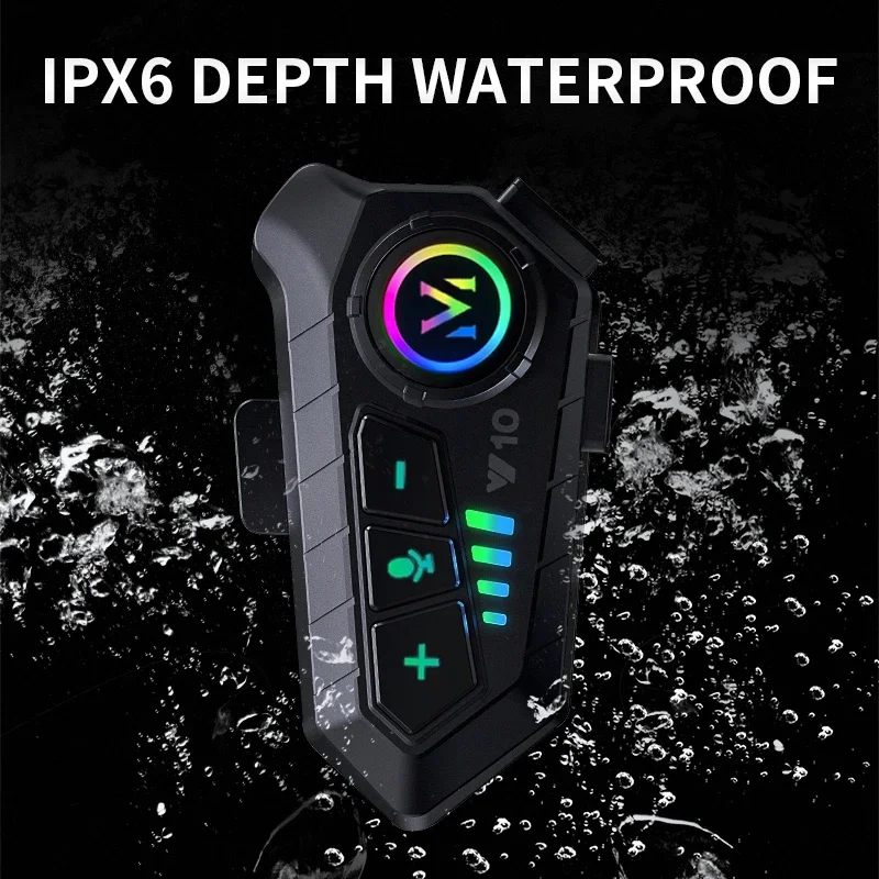 

Y10 Motorcycle Helmet Headset Wireless Bluetooth 5.3 Headphone Voice Control Earphone Handsfree Call MP3 Player Speaker Kit