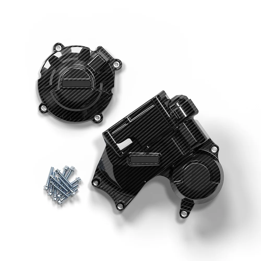 Für HONDA CB650R CBR650R 2024-2026 E-CLUTCH Wasserpumpen-Puls-Kupplungs-Generatorabdeckung ohne Markierung, Sekundär-Motorabdeckungs-Set