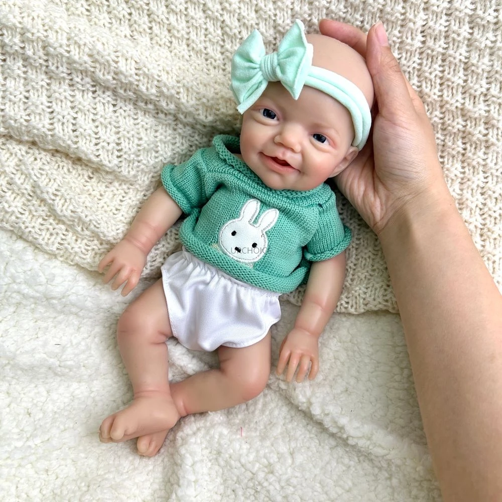 

12 дюймов 30 см микро маленький мальчик Чарли, полностью однотонная силиконовая моющаяся кукла ручной работы с гибкими конечностями, игрушка на день рождения, Рождественский подарок