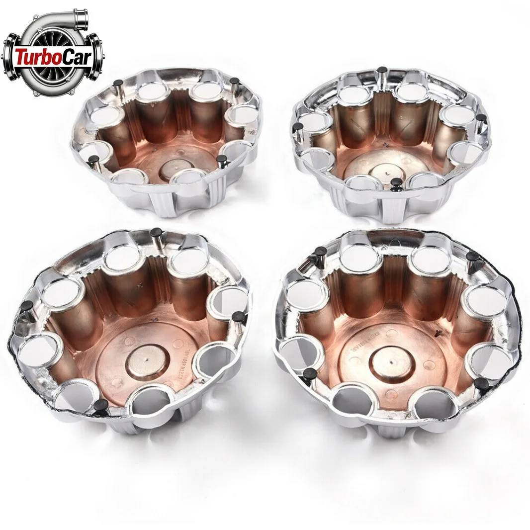 

For GMC Sierra Yukon 1500 2500 3500 4PCS 16 Inch Wheel Center Caps Chrome 8 Lug Hub Covers Replacement