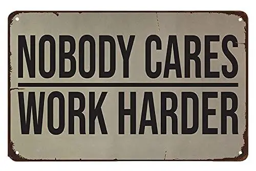 Nobody Cares Work Harder Wall Decal. Gym Decor Ideas, Gym Design Ideas, Ideas... 1pc sign
