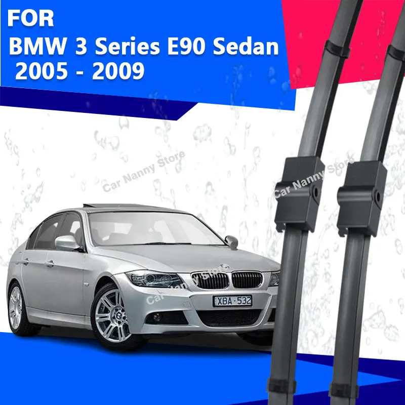 

Щетки лобового стекла для BMW 3 серии E90 седан 2005-2009, автомобильные дворники, резиновая полоса, мягкая резина 2006 2007 2008