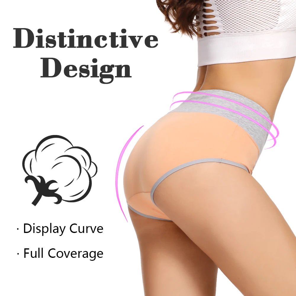 5pcs Women's Cotton Panties Soft Color Matching Underwear Ladies High Waisted Briefs for Girls/Mother  Sports Work Sleep