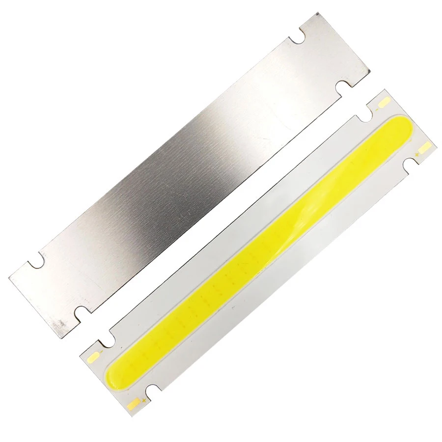 2 sztuk 100x20mm 10W pasek COB LED żarówka DC 9-11V / 6-7V Chip na Baord 15CM drążek LED DIY światła