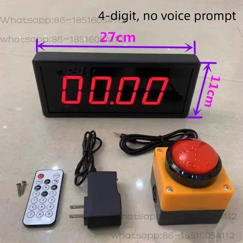 Digital Display Competition Timer Countdown Counter 2.3-Inch 4-Digit Device Remote Control