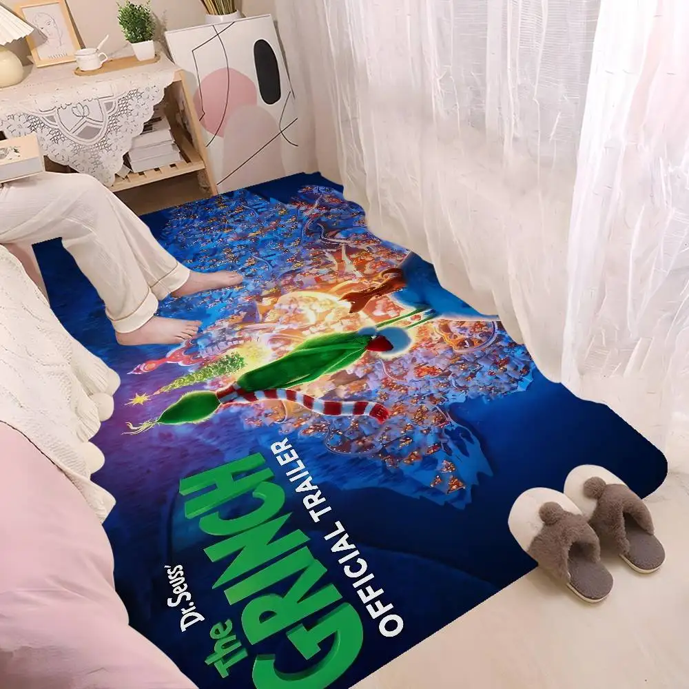 Cartoon THE G-GRINCHS Entrance Door Mat Nordic Style Bedroom Living Room Doormat Home Balcony Anti-Slip Modern Home Decor