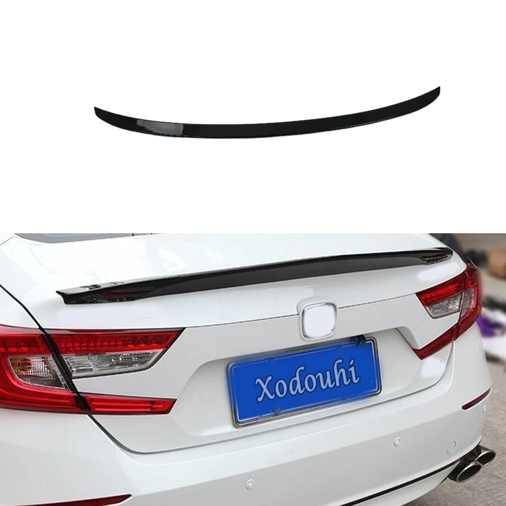 Car Body Rear Tail Spoiler Side Triangle Wing Window Bezel Trim Stick Cover For Honda Accord 10th 2018 2019 2020 2021 2022 2023