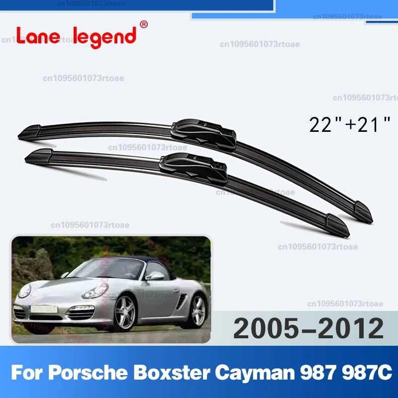

Front Windshield Wiper Blades Windscreen Window Accessories 2006 2007 2008 2009 2x For Porsche Boxster Cayman 987 987C 2005~2012