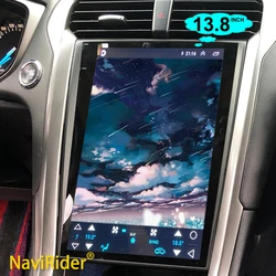 256GB 13.8Inch 2Din Car Android 14 1920*1080 2K Screen Carplay For Ford Mondeo Fusion 2014 2019 Stereo GPS Navi DSP Video Player