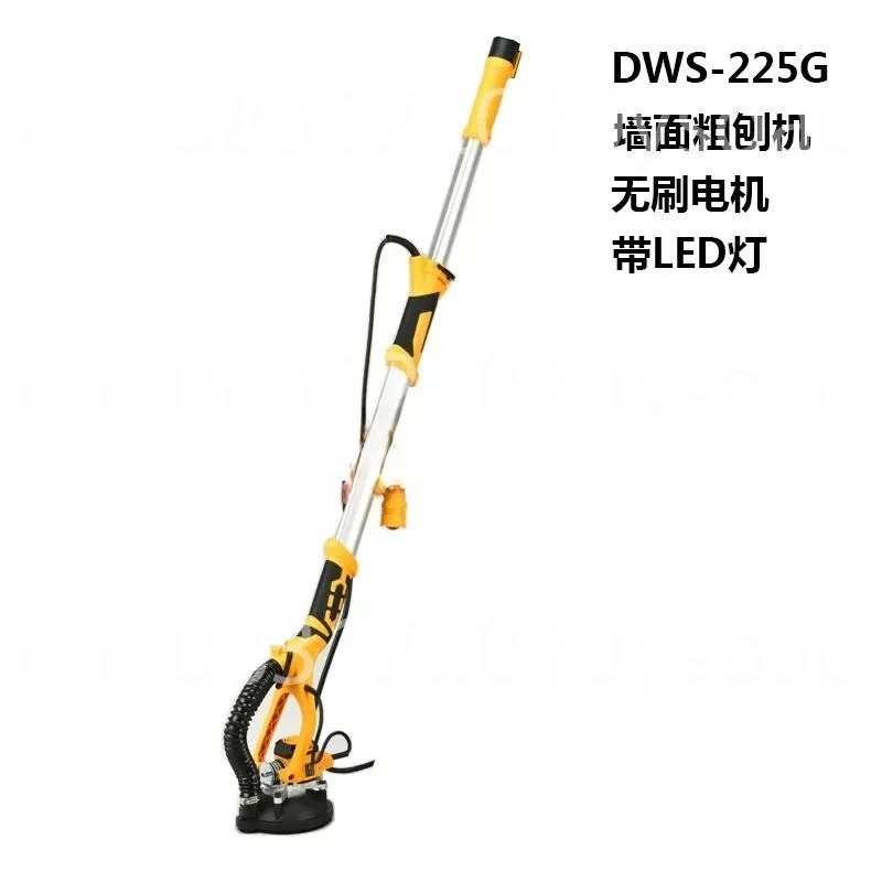 Brushless long-barrel wall surface sanding machine, wall surface dust-free putty machine, roughing machine for walls