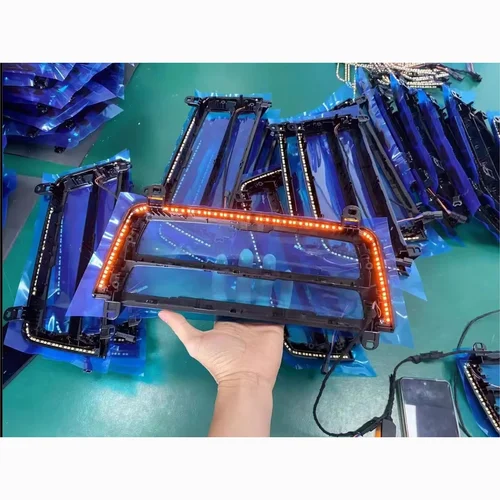 Imagen 2 del producto Para BMW Serie 3 4 Series F30 F32 F32 F33 F34 F36 consola central de 2 colores Panel de CA luz ambiental embellecedor de Radio luz LED para tablero