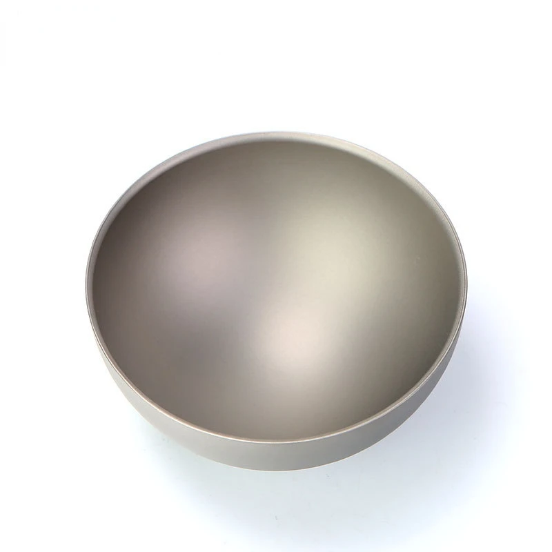 Pure Titanium Sand Surface Double-layer Bowl 350ML Double-layer Bowl Outdoor Family Dual-purpose Portable Portable Bowl New