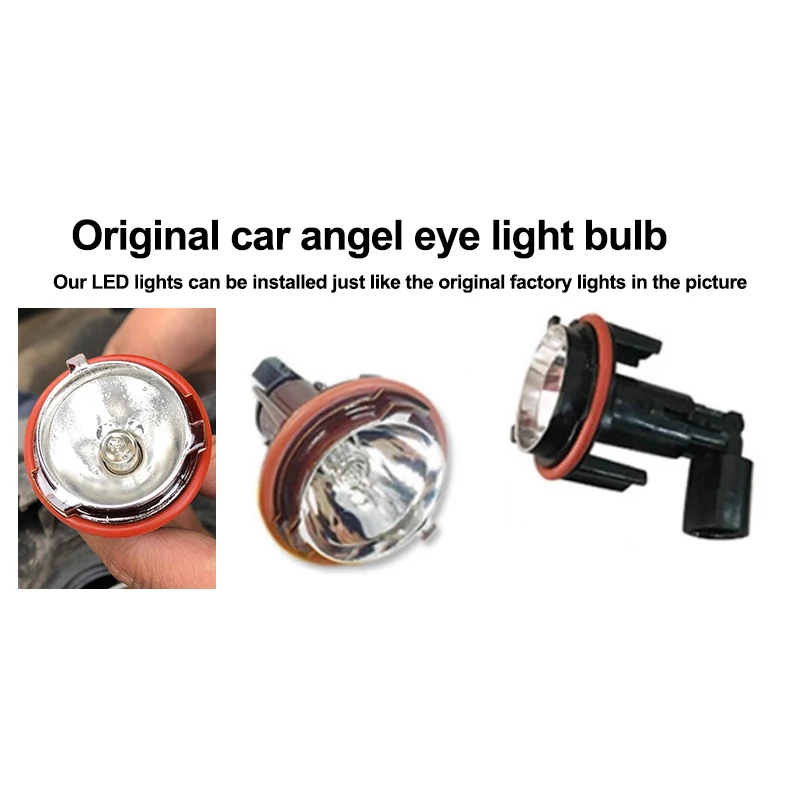 2 قطعة LED عيون الملاك 160 واط Canbus لسيارات BMW E90 E91 328i 335i 2009-2011 LCI أبيض أحمر أزرق غير زينون المصابيح الأمامية اكسسوارات السيارات