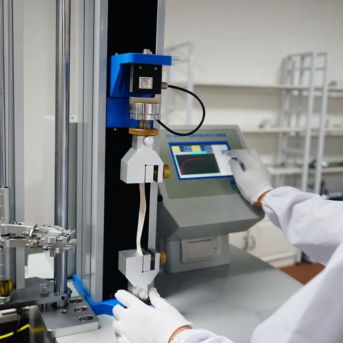 Lab Programmable Pull Electronic Universal Tensile Testing Machine Material Strength Tester