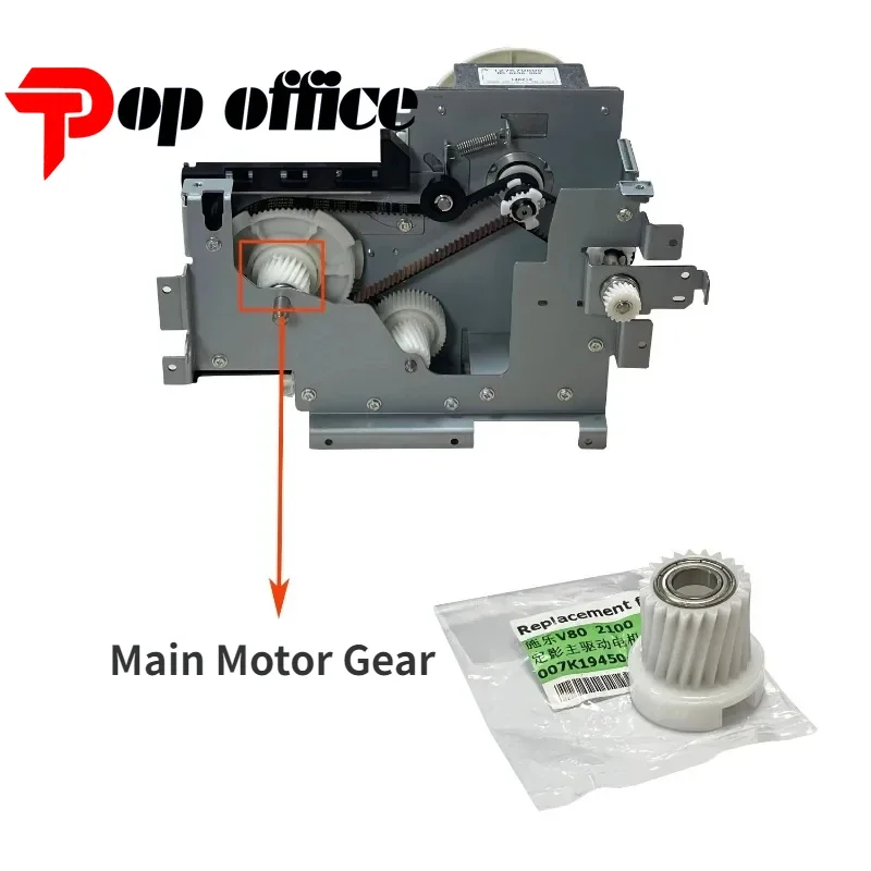 Engranaje de montaje del Motor de accionamiento del fusor V80 para Xerox Versant V180 V3100 V2100 007K19450