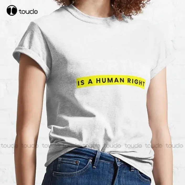 I Will Aid And Abet Abortion Is A Human Right Classic T-Shirt Football Shirts For Women Outdoor Simple Vintag Casual T Shirts