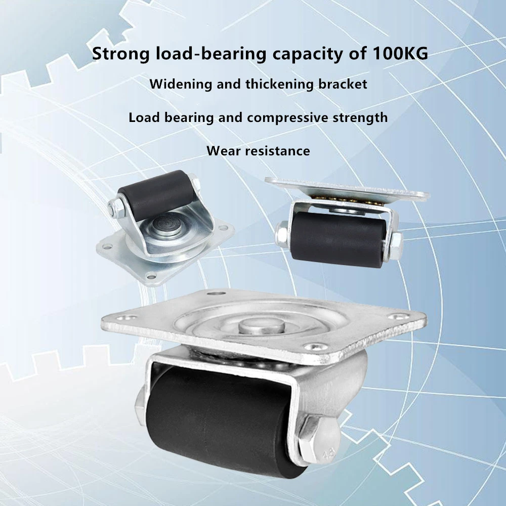 Imagem -03 - Heavy-duty Roda Frigorífico Pesados Rodízios Baixo Centro de Gravidade Universal Rodas Comercial Horizontal Polegada Pcs por Lote